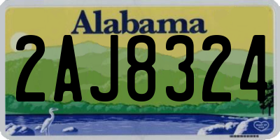 AL license plate 2AJ8324