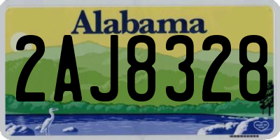 AL license plate 2AJ8328