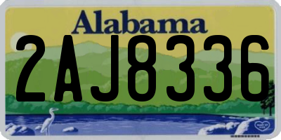 AL license plate 2AJ8336