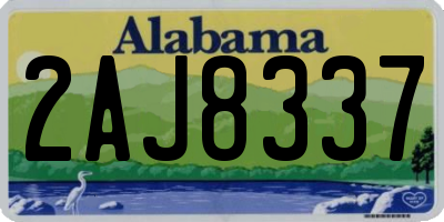 AL license plate 2AJ8337