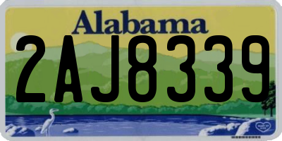 AL license plate 2AJ8339