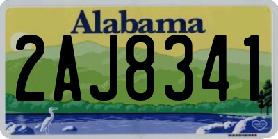 AL license plate 2AJ8341