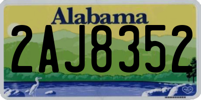 AL license plate 2AJ8352