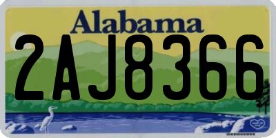 AL license plate 2AJ8366