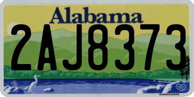 AL license plate 2AJ8373