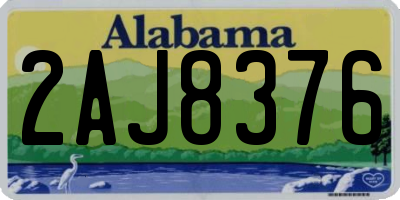AL license plate 2AJ8376