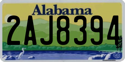AL license plate 2AJ8394