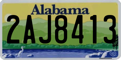 AL license plate 2AJ8413
