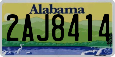 AL license plate 2AJ8414