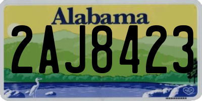 AL license plate 2AJ8423