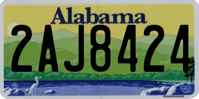 AL license plate 2AJ8424