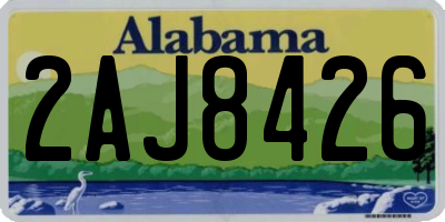 AL license plate 2AJ8426
