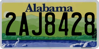 AL license plate 2AJ8428