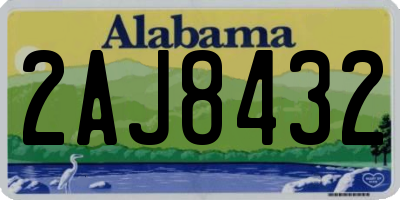 AL license plate 2AJ8432
