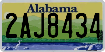 AL license plate 2AJ8434