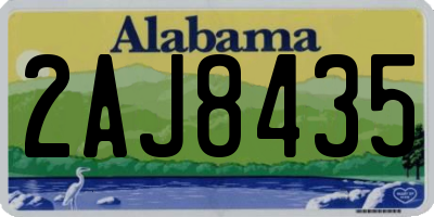 AL license plate 2AJ8435