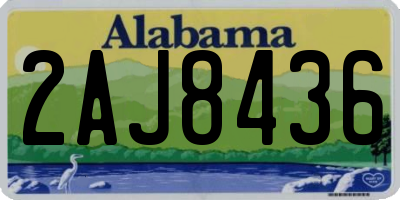 AL license plate 2AJ8436