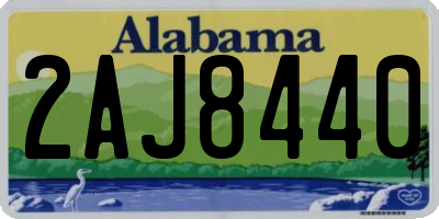 AL license plate 2AJ8440