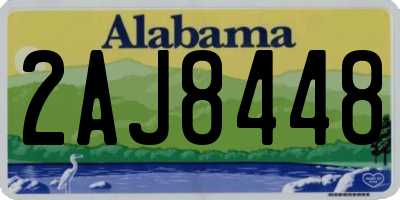 AL license plate 2AJ8448