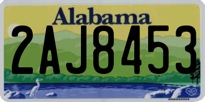 AL license plate 2AJ8453
