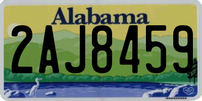 AL license plate 2AJ8459
