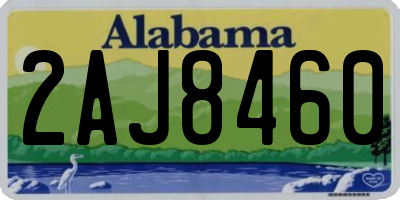 AL license plate 2AJ8460