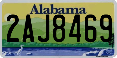 AL license plate 2AJ8469