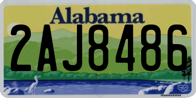 AL license plate 2AJ8486