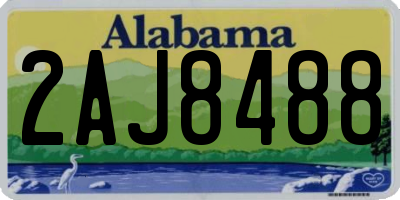 AL license plate 2AJ8488