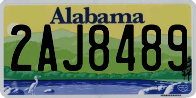 AL license plate 2AJ8489
