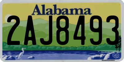 AL license plate 2AJ8493