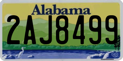 AL license plate 2AJ8499