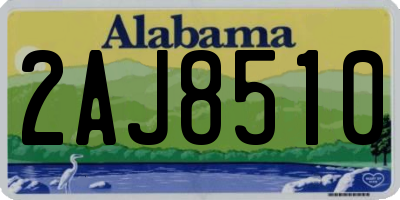 AL license plate 2AJ8510