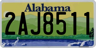 AL license plate 2AJ8511