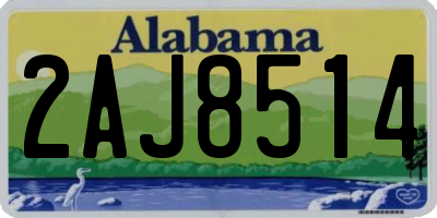 AL license plate 2AJ8514