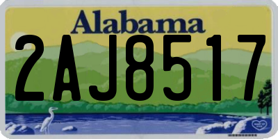 AL license plate 2AJ8517