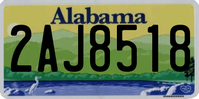 AL license plate 2AJ8518
