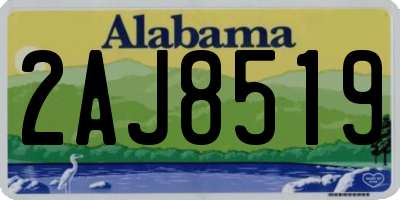 AL license plate 2AJ8519