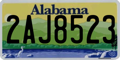 AL license plate 2AJ8523