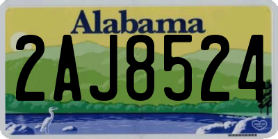 AL license plate 2AJ8524