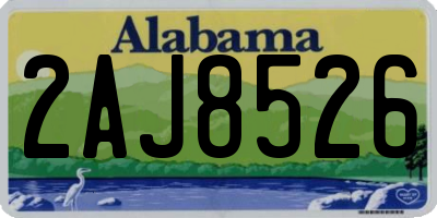 AL license plate 2AJ8526
