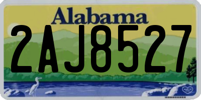 AL license plate 2AJ8527
