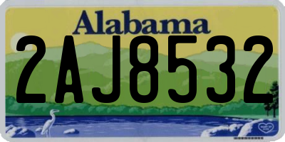 AL license plate 2AJ8532
