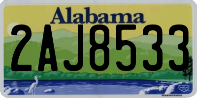 AL license plate 2AJ8533