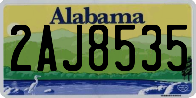 AL license plate 2AJ8535