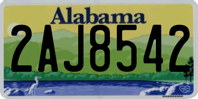 AL license plate 2AJ8542