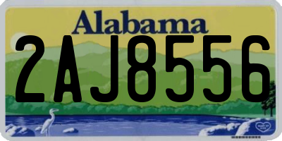 AL license plate 2AJ8556
