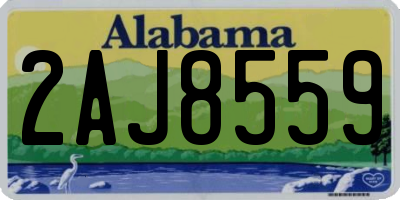 AL license plate 2AJ8559