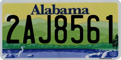 AL license plate 2AJ8561