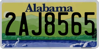AL license plate 2AJ8565